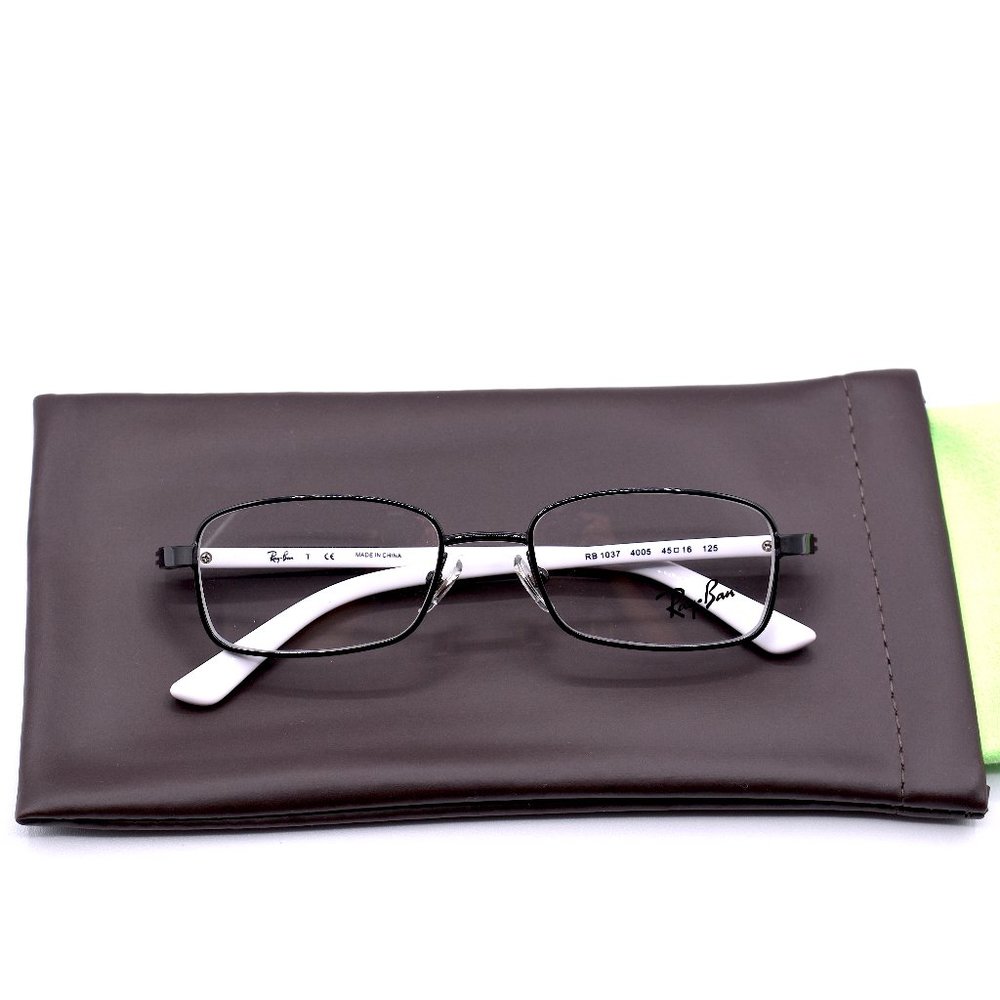 RAY-BAN JUNIOR RB1037 4005 BLACK WHITE AUTHENTIC EYEGLASSES FRAME - Picture 6 of 7